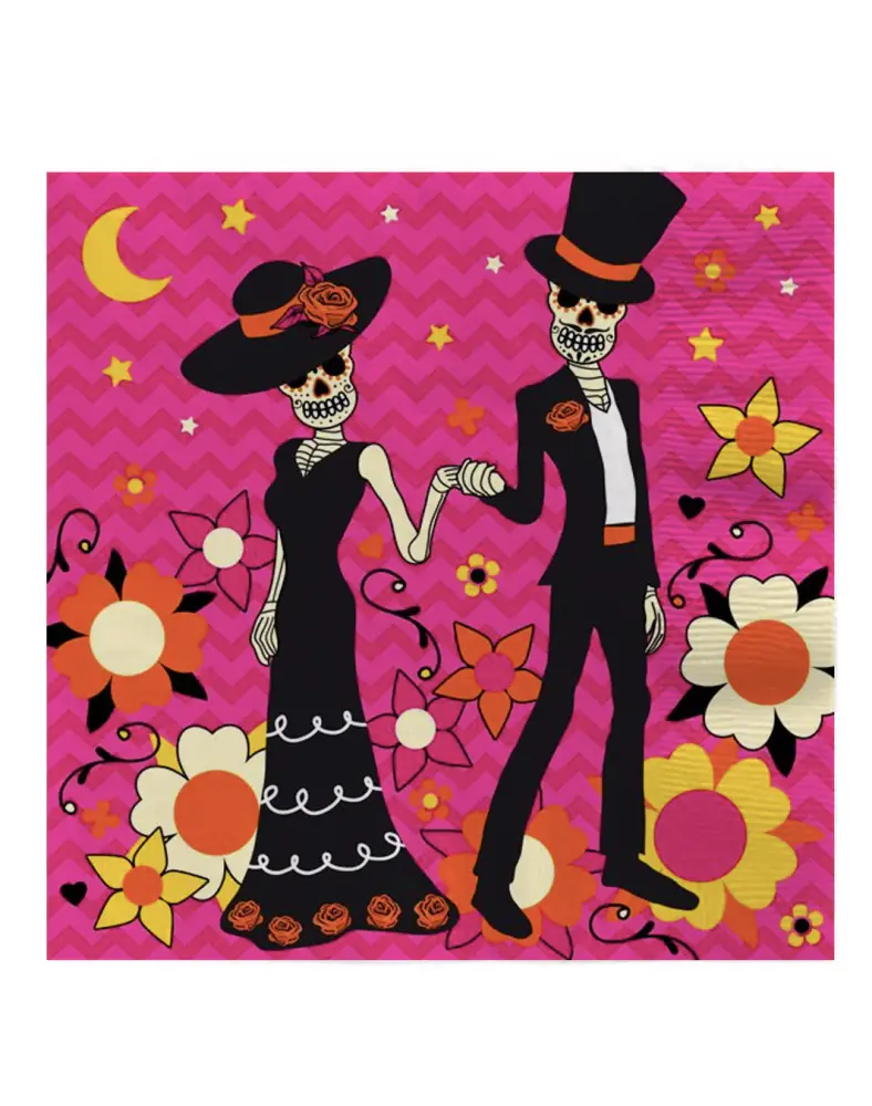 Braun Company Servilleta Mesa Triplicado Hoja Pareja Halloween 20 unid
