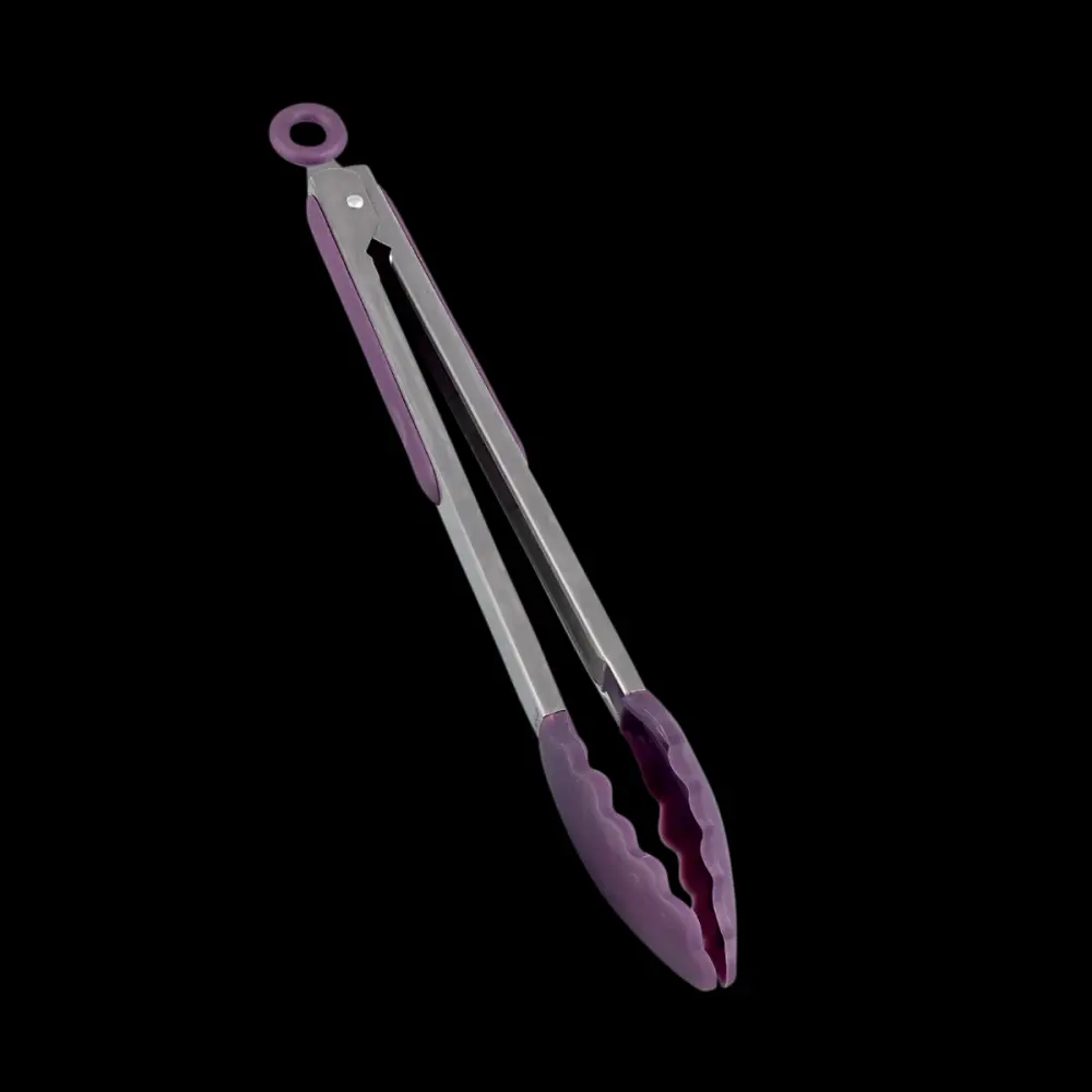 PINZA ENSALADAS SILICONA-INOX 23CM