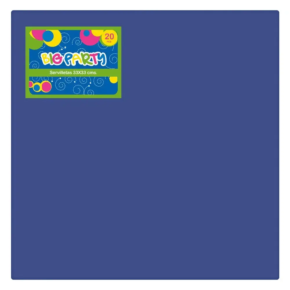 Servilleta Azul 33X33 Cm 20 Piezas