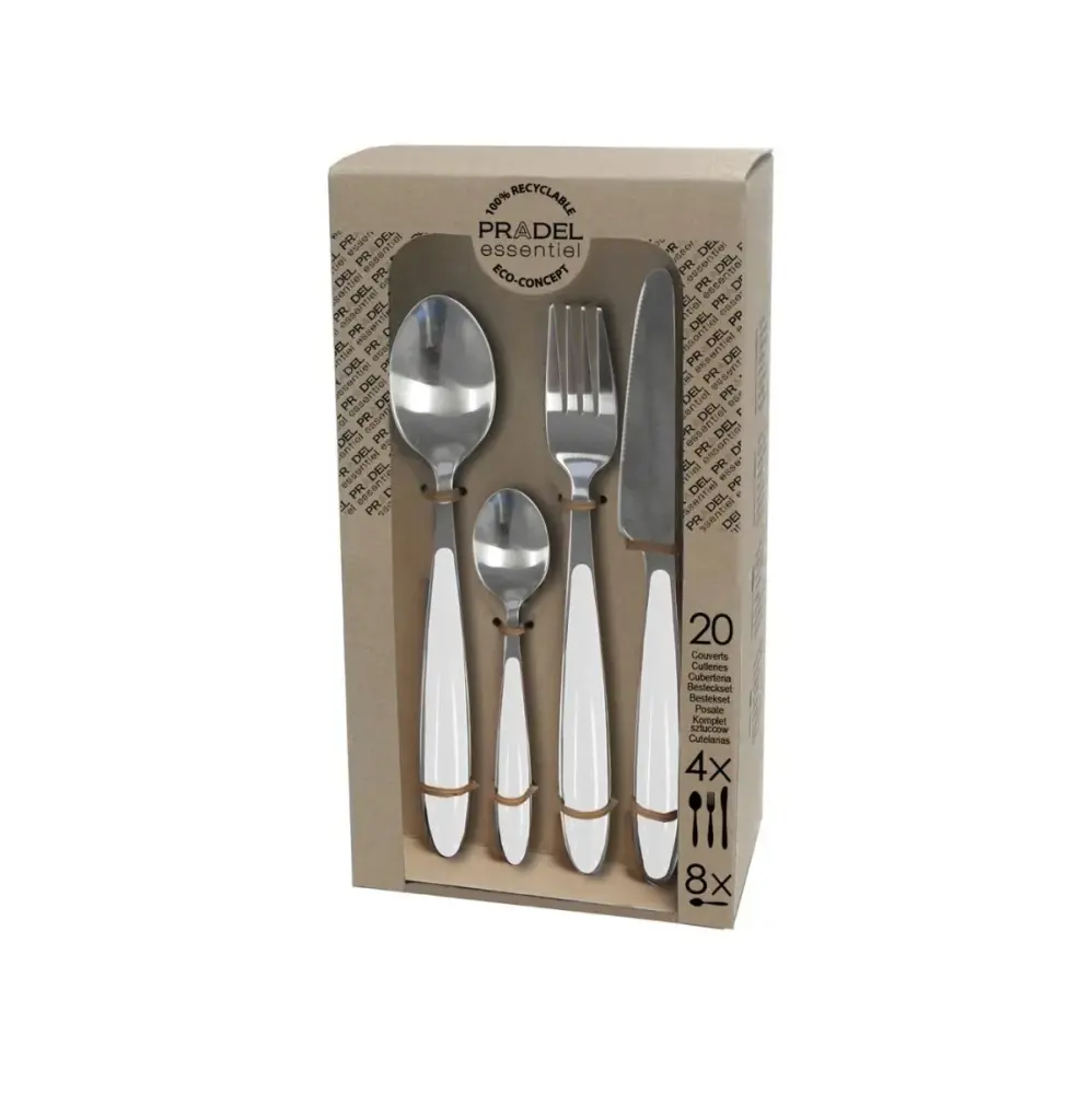 Set de 20 cubiertos Colorfull Pradel acero inoxidable