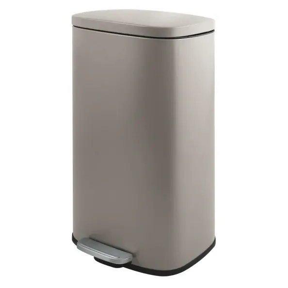 Cubo de Reciclaje Cubo de basura de cocina con pedal capacidad 50L modelo Akira - Topo mate
