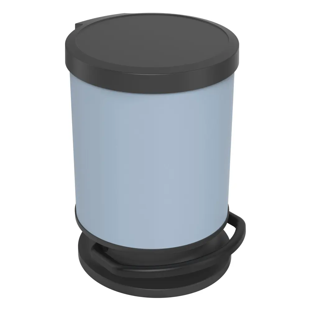 Cubo de Separación Cubo de basura redondo con pedal 20l azul