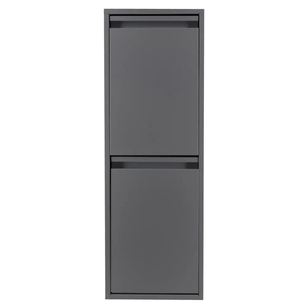 Wellhome top cubo de acero, multiuso, antracita 90,5x30,5x24,5 cm | Antiolores | Fácil Vaciar