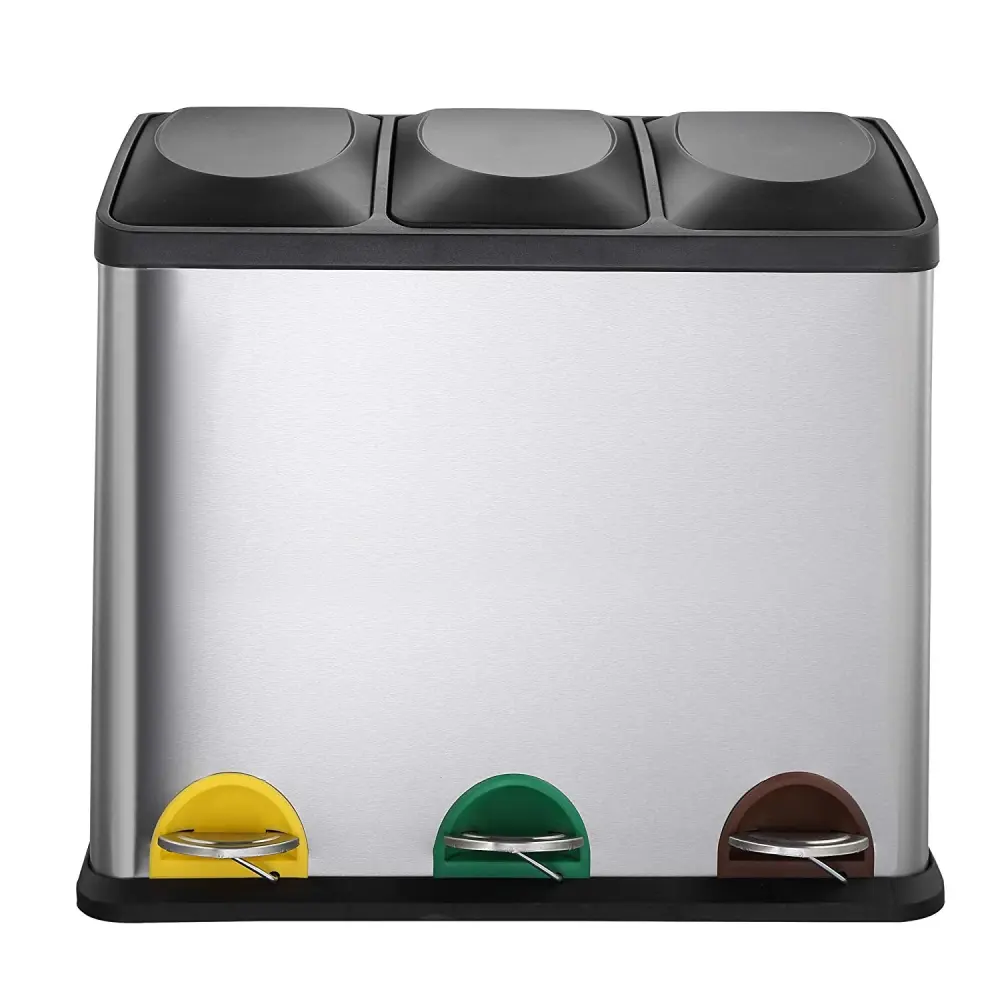 Cubo con Tapa Papelera de reciclaje 45 l zoe