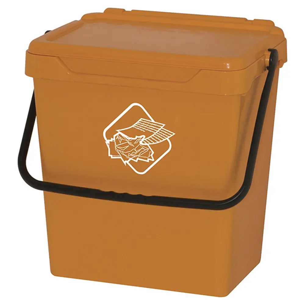 Papelera de Cocina Arplast cubo de polipropileno amarillo de 30l - 400x305x390 mm