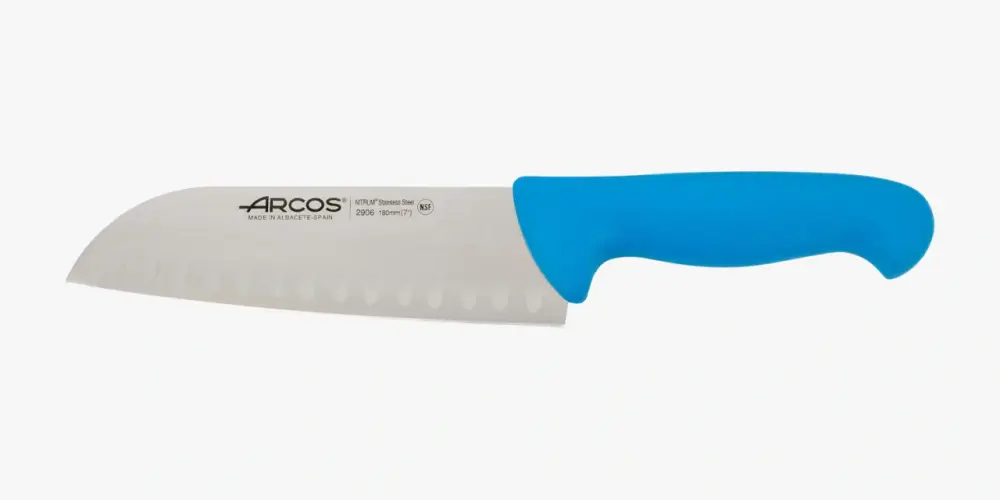 Coltello Santoku colore blu Serie 2900