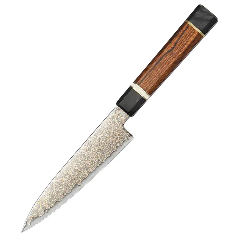 Cuchillo Ama de casa 14cm 12Cr Cobre+Damasco | DISTINGUIDO