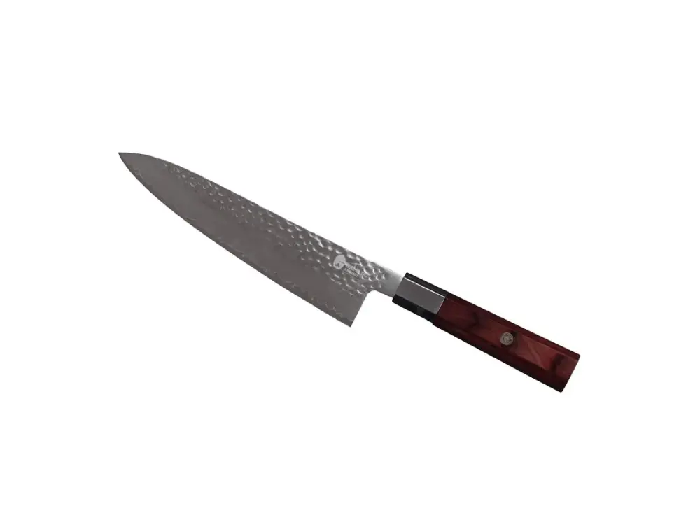 Cuchillo Estilo Japones Acero de Damasco Kamado Andino