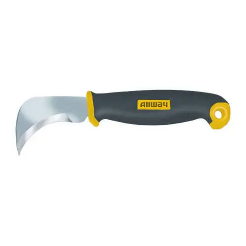 Mullido Grip Linoleum Knife W/Stainless Steel Blade Carded LK30 (5 Pieces)