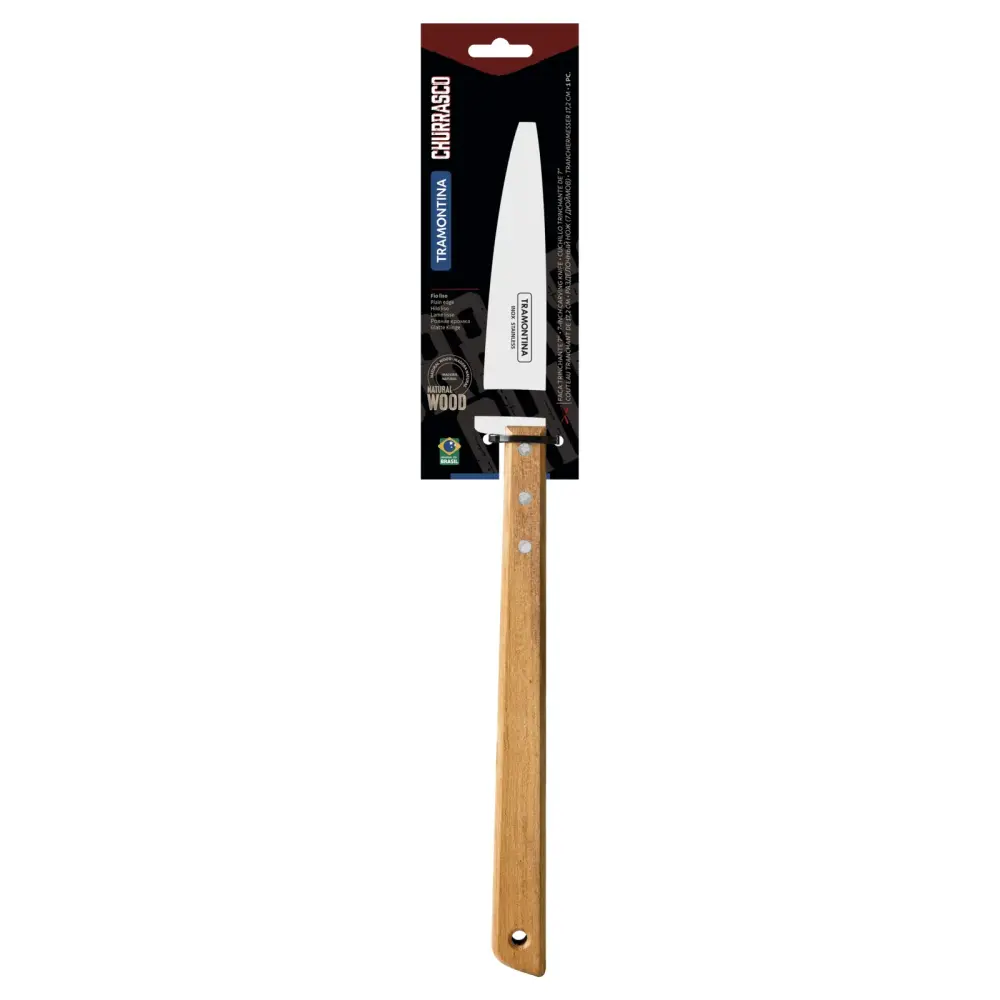 Cuchillo trinchante churrasco de 7" Tramontina con Afilador Integrado
