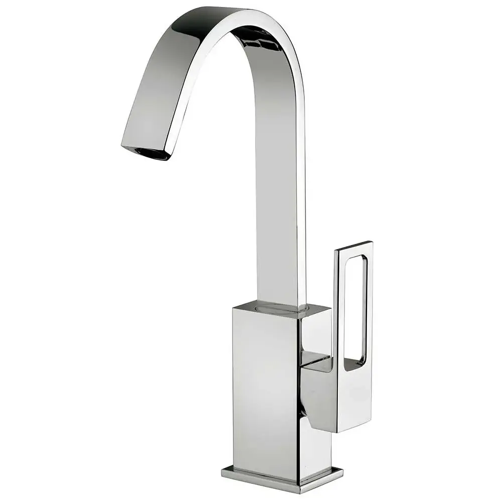 Mezclador para lavabo Paffoni Effe con caño orientable y desagüe con 24 Boquillas Incluidas
