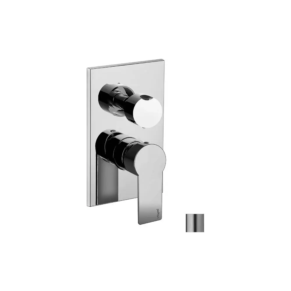 Profesional de Acero Inoxidable Mezclador de ducha serie Tango modelo TA018ST/M aspecto acero Paffoni