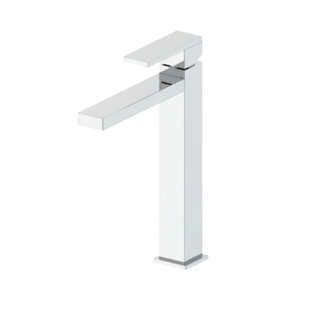 Profesional de Acero Inoxidable Mezclador monomando lavabo largo Square con desagüe click-clack