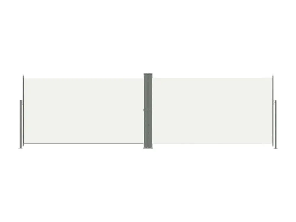 Toldo lateral retráctil crema 160x600 cm