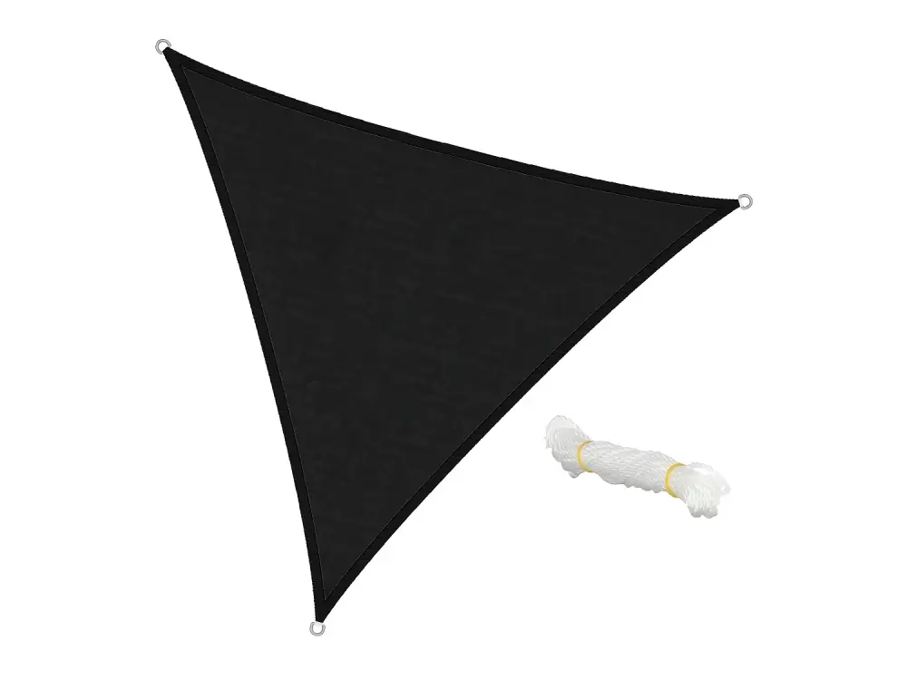 Toldo de protección solar tela traigular 3,6 m antracita ECD Germany