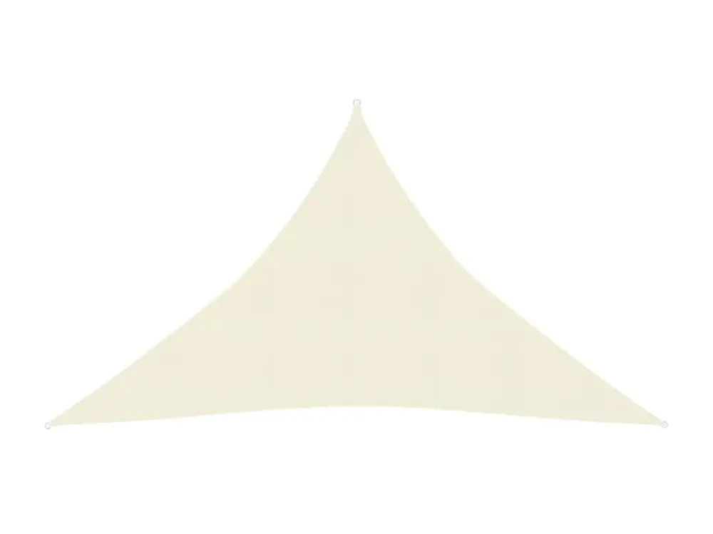 Toldo de vela cream HDPE 160 g/m² 5x5x6 m Crema