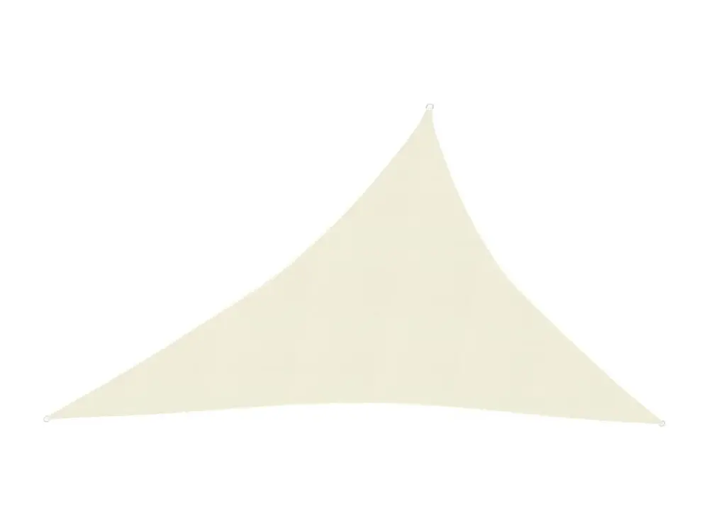 Toldo de vela crema HDPE 160 g/m² 3x4x5 m