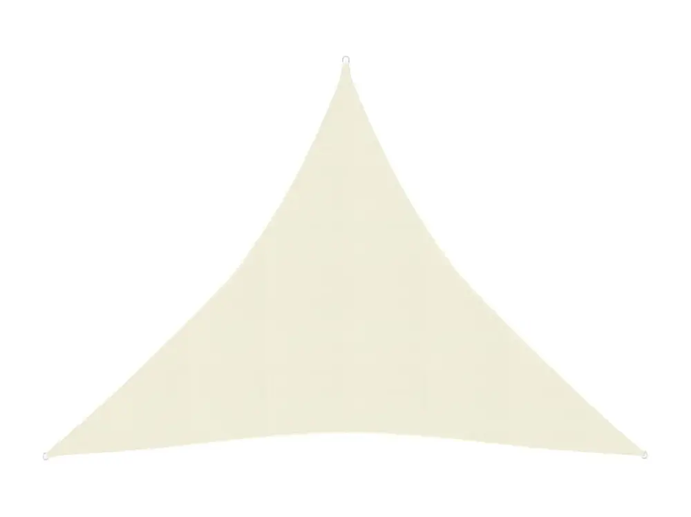 Toldo de vela crema HDPE 160 g/m² 4x4x4 m