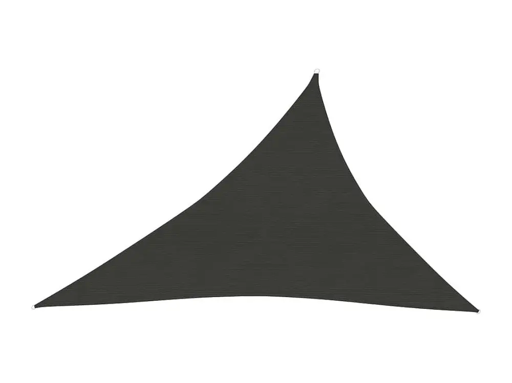 Toldo de vela gris antracita HDPE 160 g/m² 4x5x6,8 m