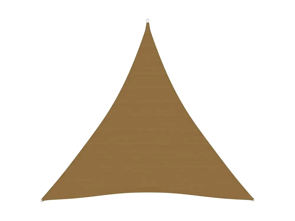 Toldo de vela gris taupe HDPE 160 g/m² 4,5x4,5x4,5 m Gris Topo