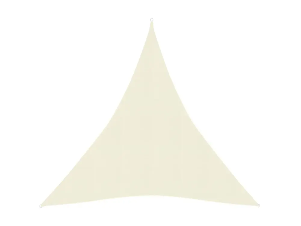 Toldo de vela HDPE crema 160 g/m² 5x6x6 m