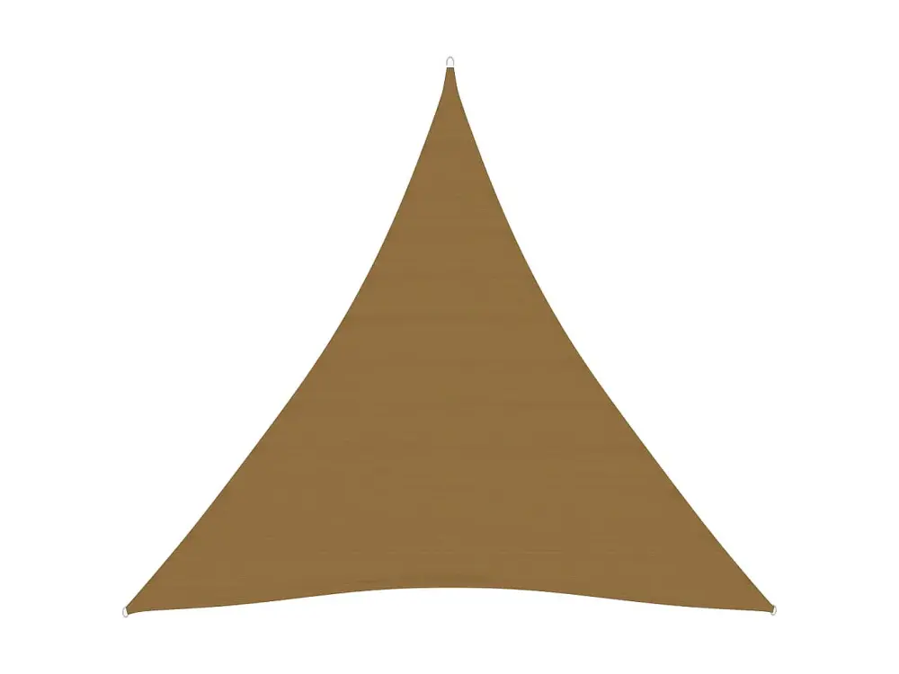 Toldo de vela HDPE gris taupe 160 g/m² 4x4x4 m Gris Topo