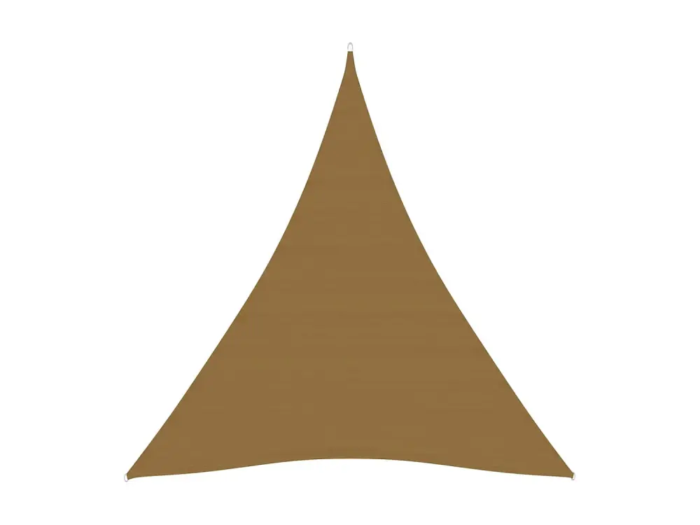 Toldo de vela HDPE gris taupe 160 g/m² 5x6x6 m Gris Topo