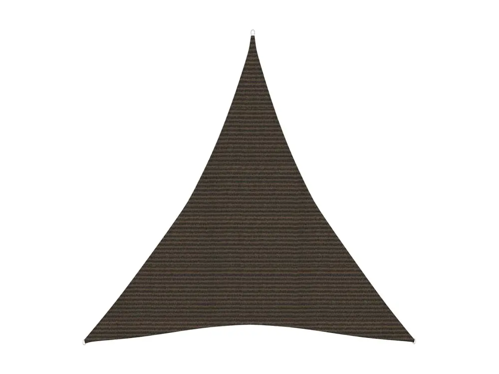 Toldo de vela HDPE marrón 160 g/m² 4x5x5 m