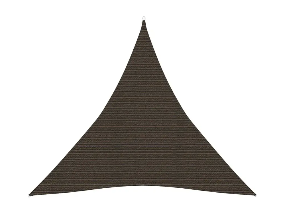 Toldo de vela HDPE marrón 160 g/m² 5x5x5 m