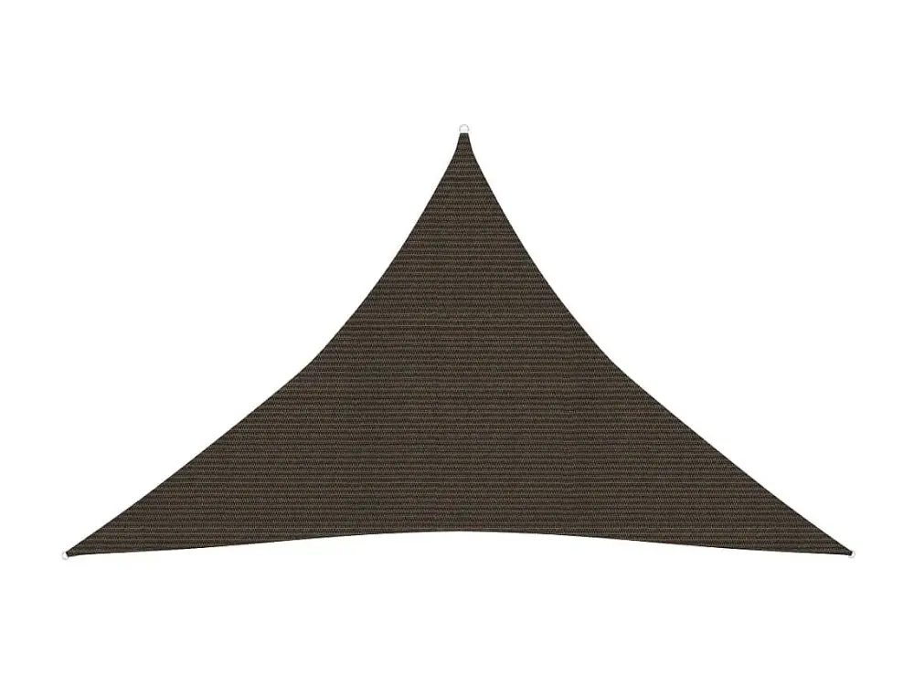 Toldo de vela marrón HDPE 160 g/m² 4x4x5,8 m