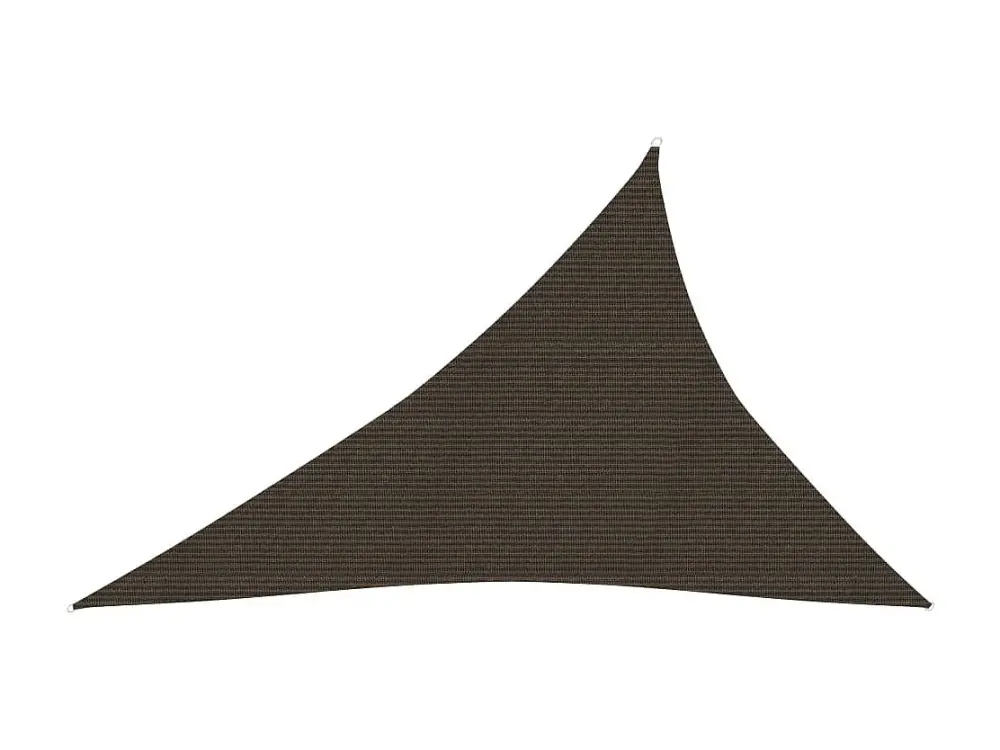 Toldo de vela marrón HDPE 160 g/m² 4x5x6,8 m