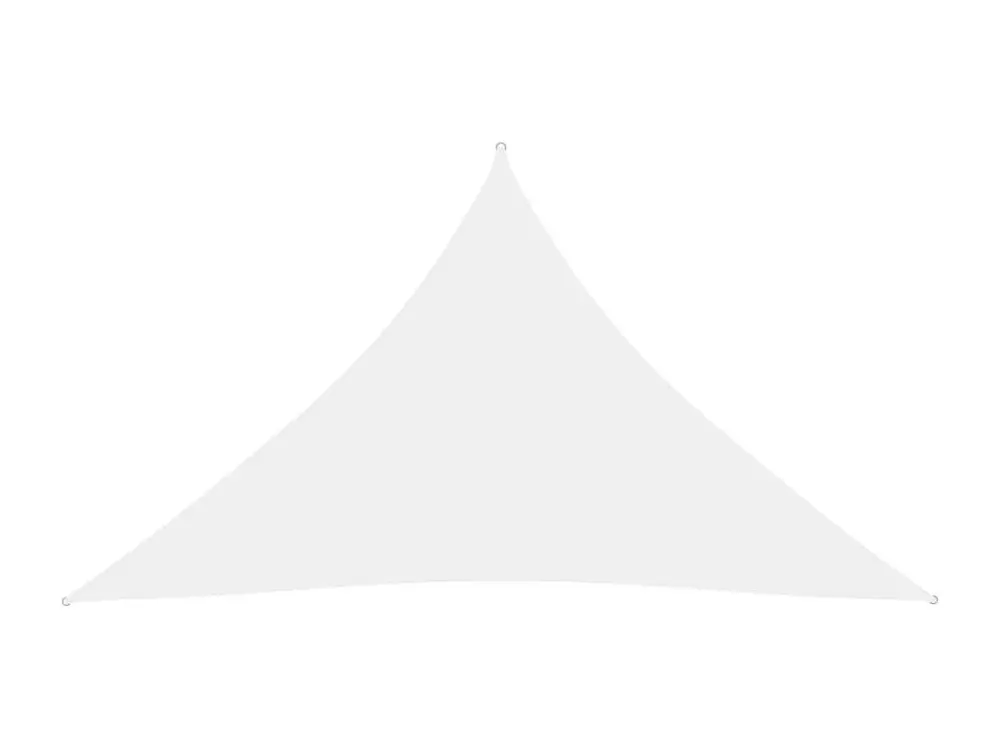 Toldo de vela triangular de tela oxford blanco 3x3x4,24 m