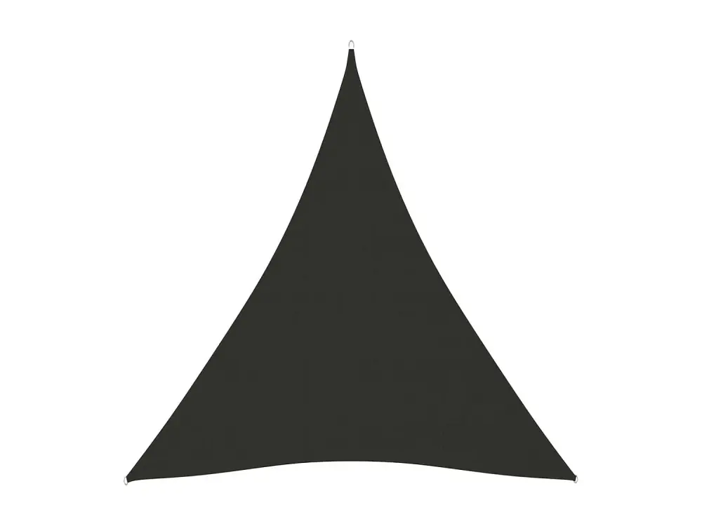 Toldo de vela triangular tela Oxford gris antracita 4x5x5 m