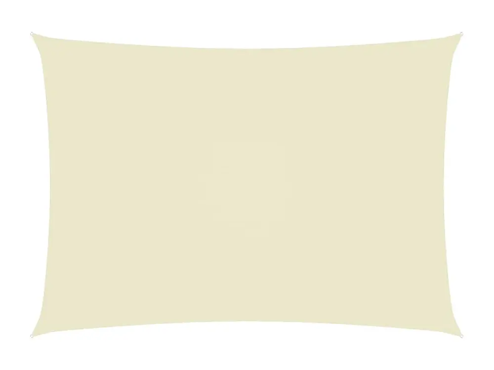Vela parasol rectangular tela oxford 2,5x4 m crema