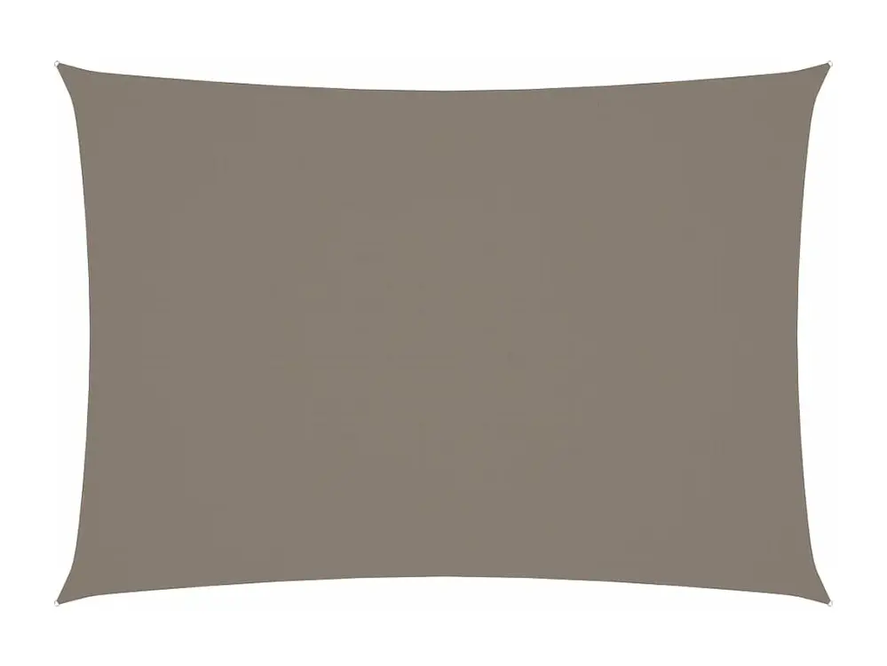 Vela parasol rectangular tela oxford 2x4 m topo