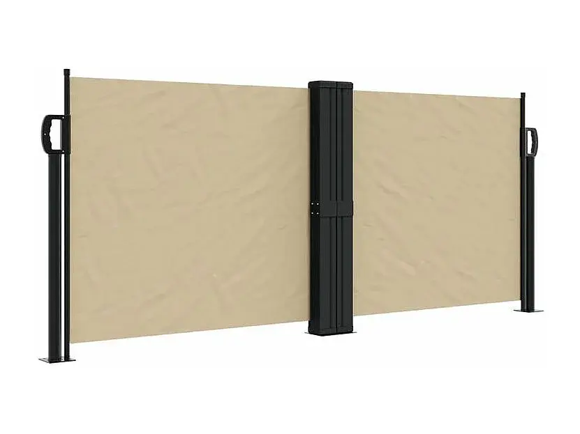 vidaXL Toldo lateral retráctil beige 100x600 cm