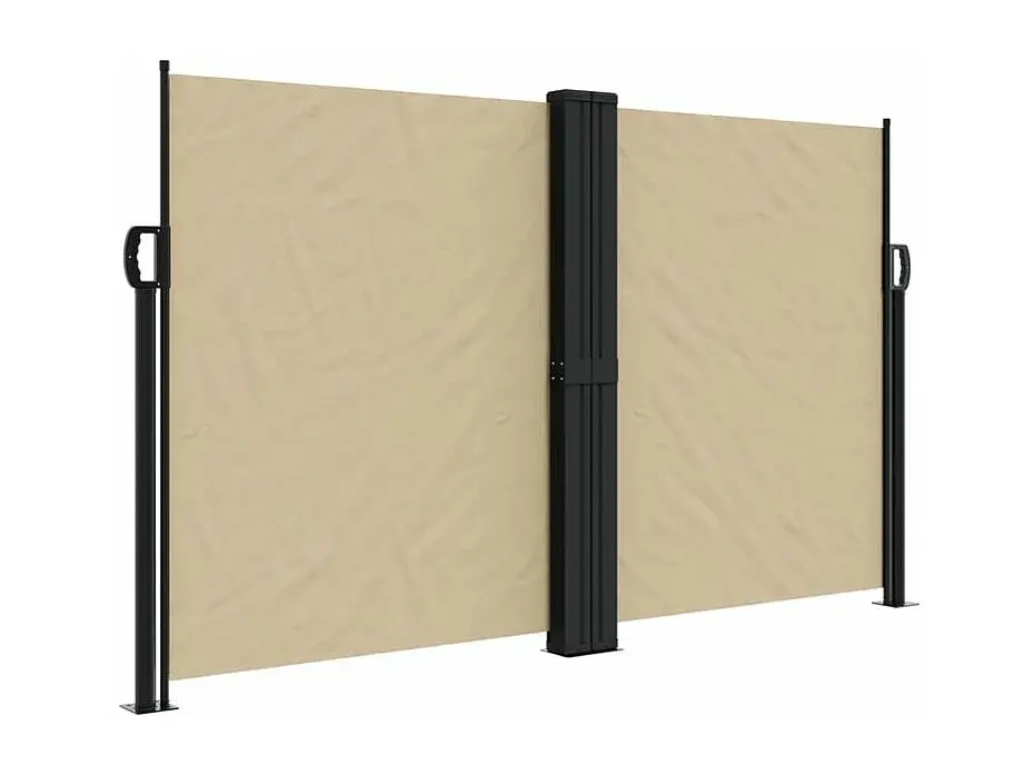 vidaXL Toldo lateral retráctil beige 140x600 cm