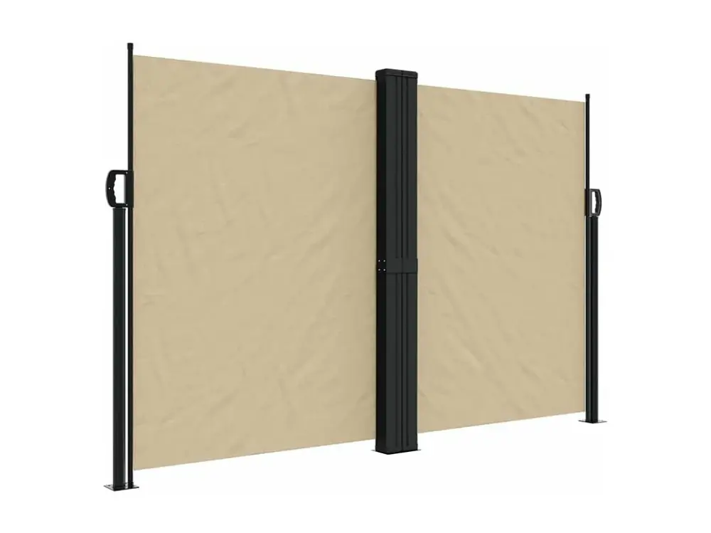 vidaXL Toldo lateral retráctil beige 160x1200 cm