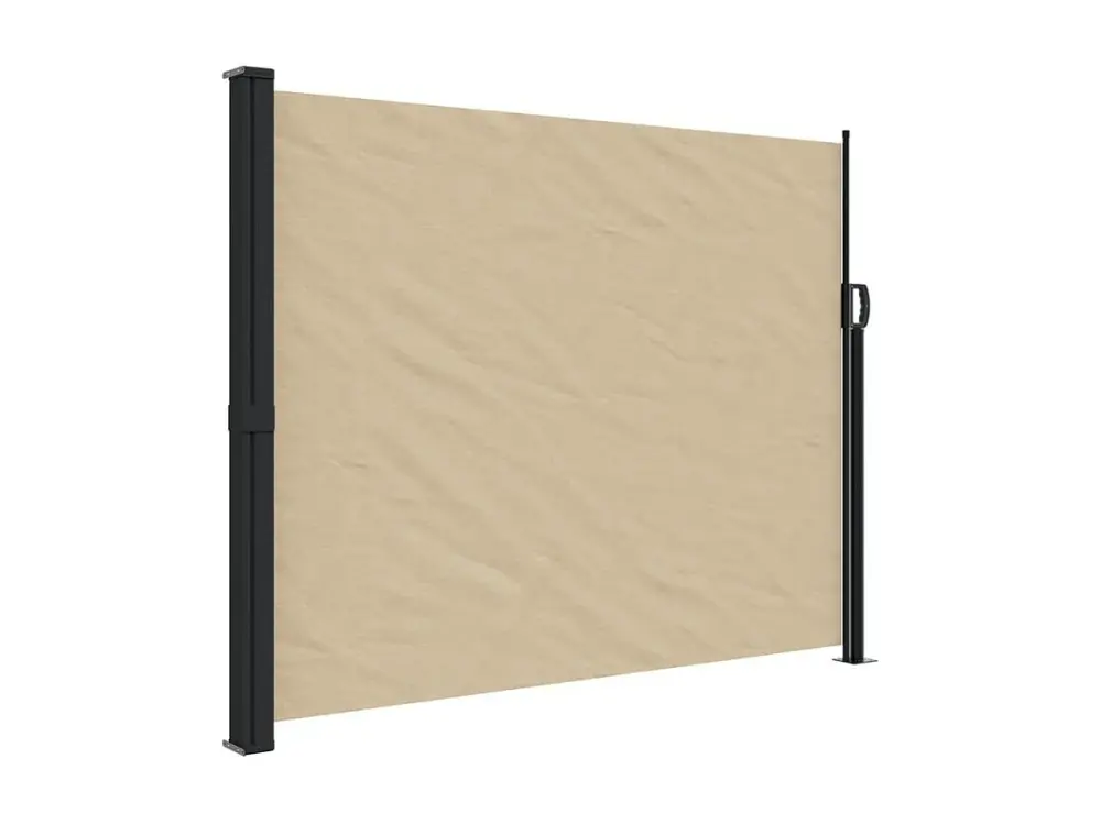 vidaXL Toldo lateral retráctil beige 160x500 cm