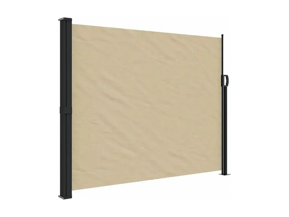 vidaXL Toldo lateral retráctil beige 160x600 cm