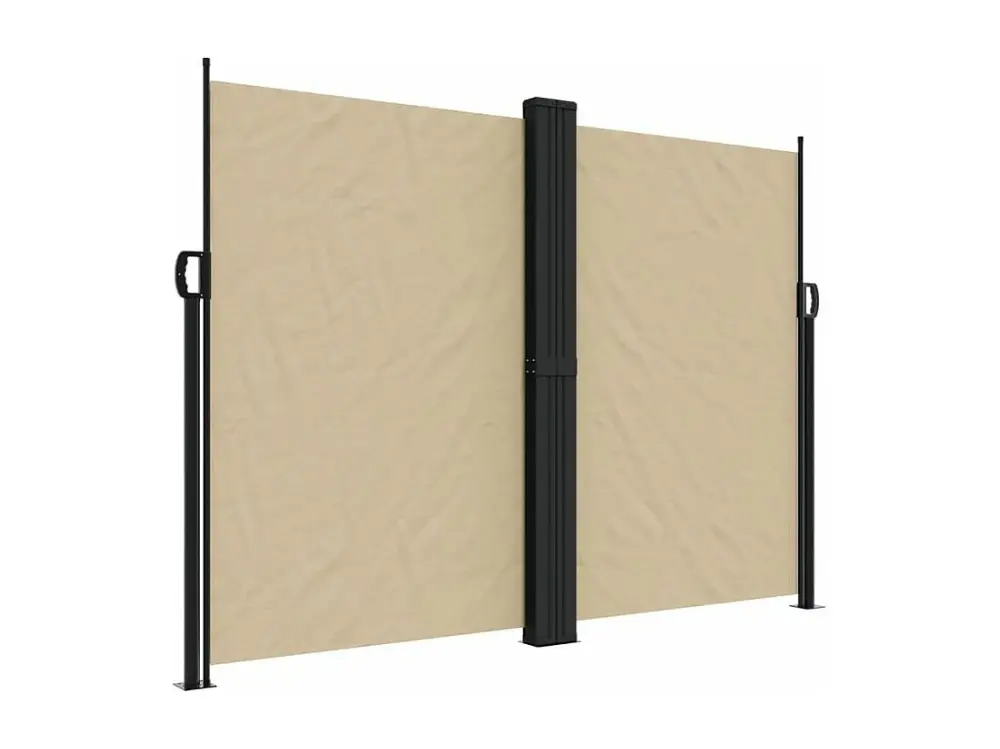 vidaXL Toldo lateral retráctil beige 180x1200 cm