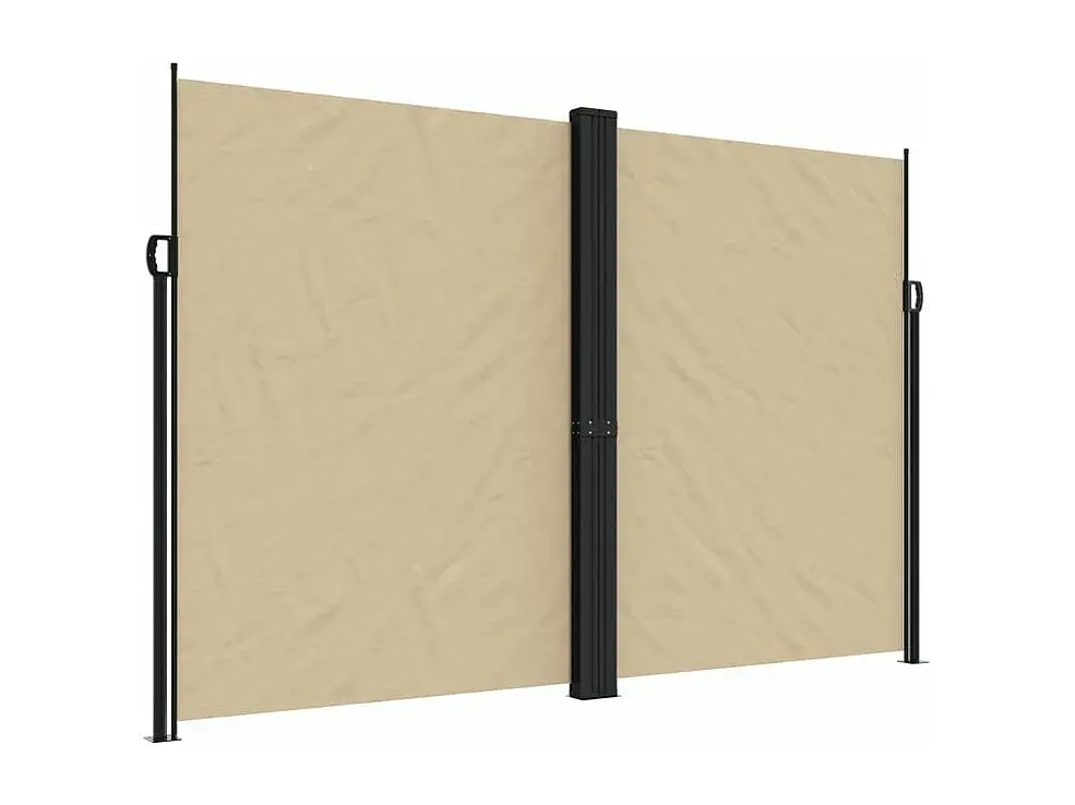 vidaXL Toldo lateral retráctil beige 220x1000 cm