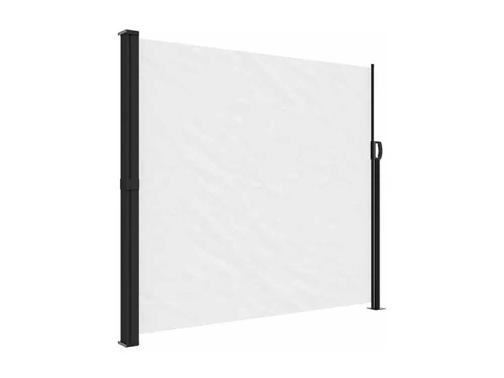 vidaXL Toldo lateral retráctil blanco 180x300 cm