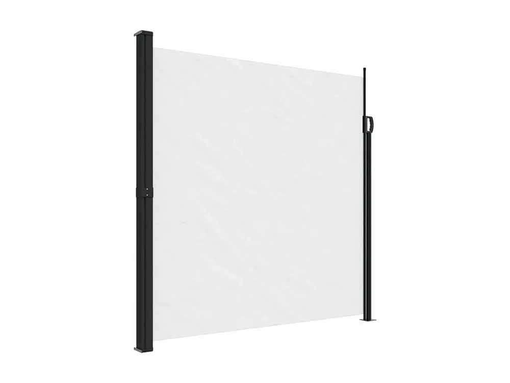 vidaXL Toldo lateral retráctil blanco 200x600 cm