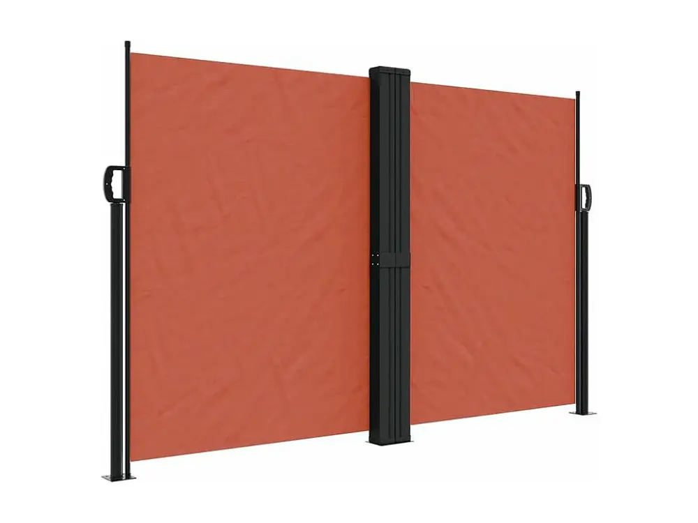vidaXL Toldo lateral retráctil terracota 160x1200 cm Naranja