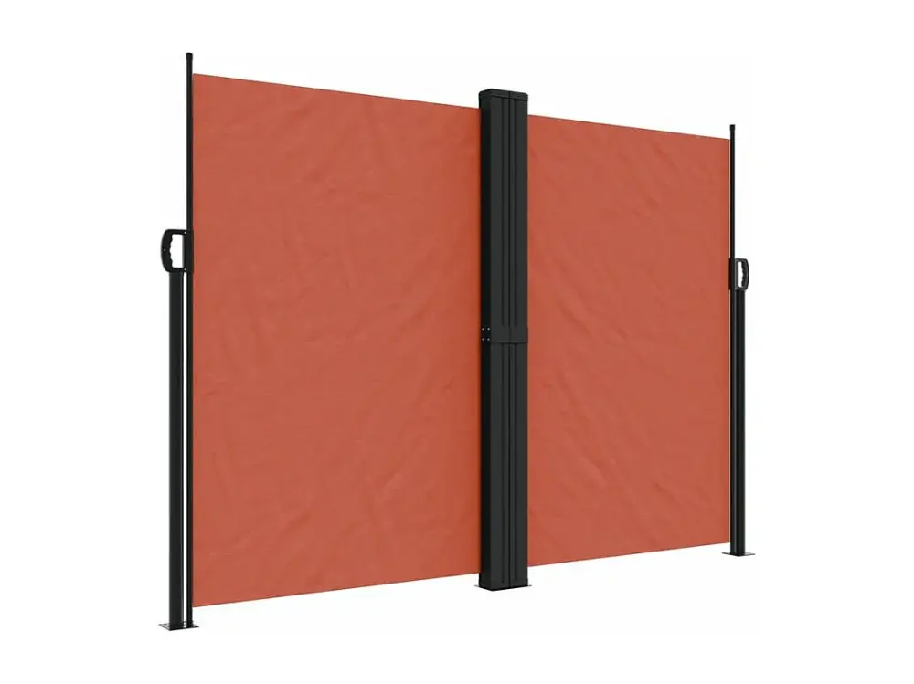 vidaXL Toldo lateral retráctil terracota 180x600 cm Naranja