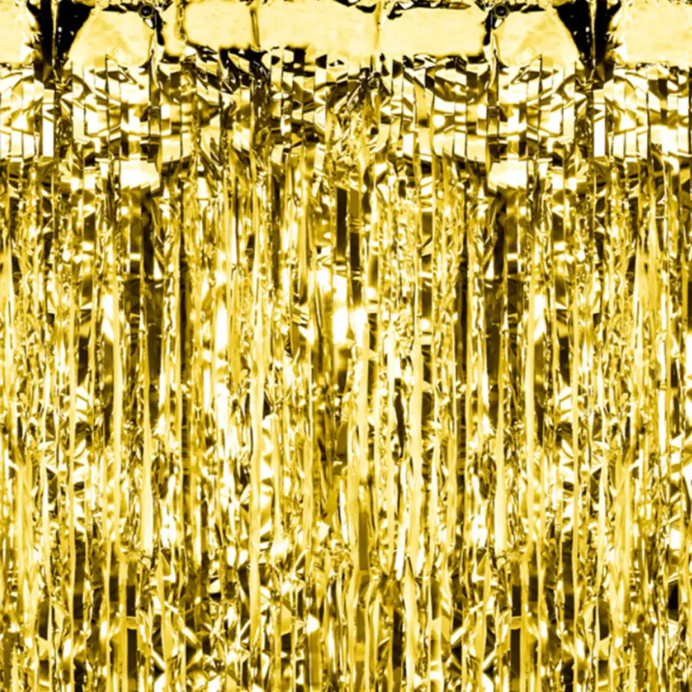 Cortina de fiesta dorada 100x200cm