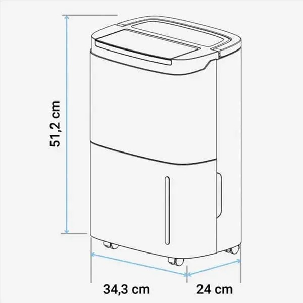 Deshumidificador Grazalema 3020 20L 400W con Mando Distancia