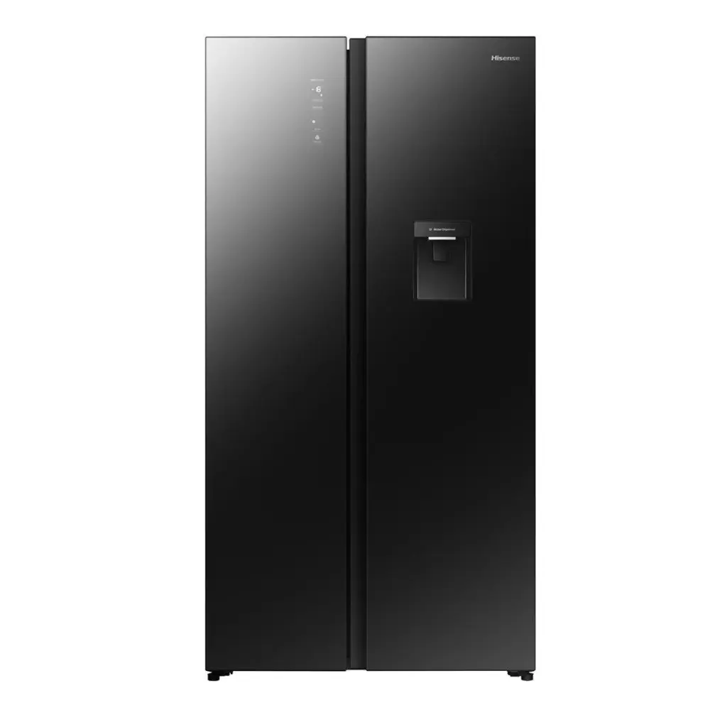Botellón con Refrigeradora Hisense RS3P558NM1B | Inverter | 19 Pies Cúbicos | Side Side | Dispensador de Agua