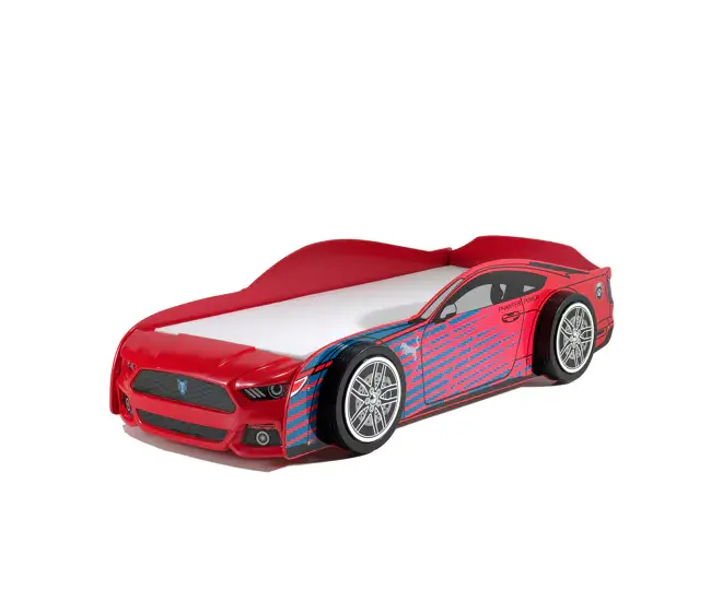 Cama Infantil AUTO KSB005 111x227x60 Rojo para Cama Infantil